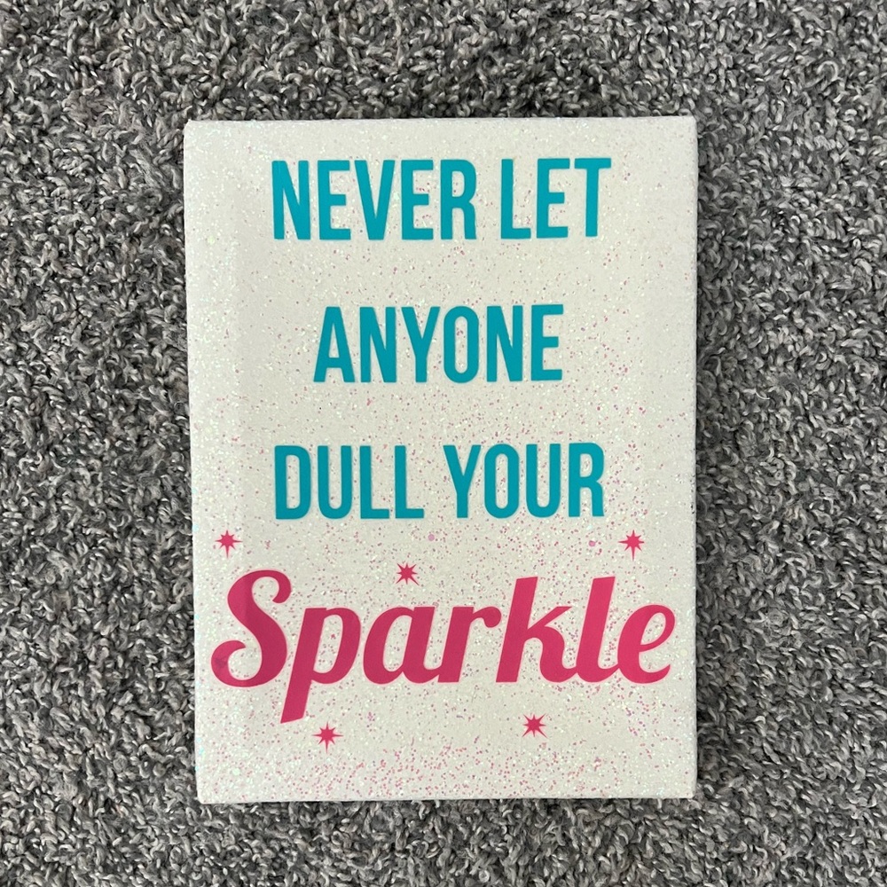Glitter sign